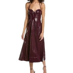 NEW STAUD Abstract Midi Convertible Dress